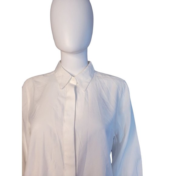 Christopher & Banks White Button Down Blouse Size Small NWT Womens S - Picture 5 of 7